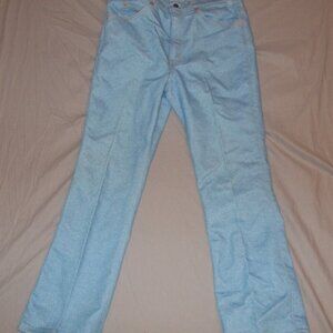 VTG USA light Wash Levis 517 33x30 Blue Jeans Dark Red Tab